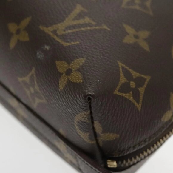 LOUIS VUITTON Monogram Trousse Demi Ronde Cosmetic Pouch M47520 LV Auth 94328 - Picture 3 of 16